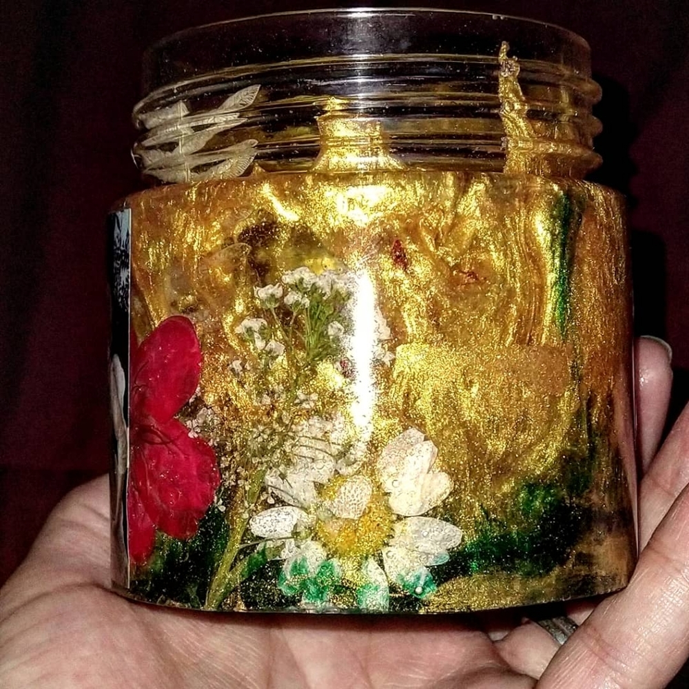 Homemade resin jar - Picture 4 of 6